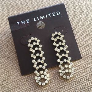NWT The Limited Rhinestone Earrings